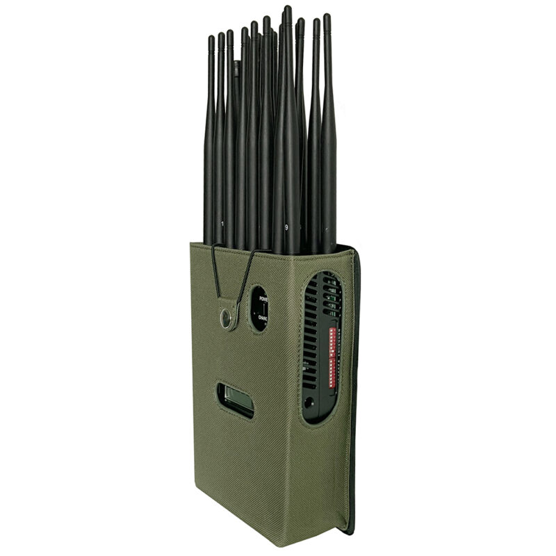 Techwise PCB-1021K  New 21 Bands 21W Handheld 5G Mobile Phone WiF GPS Lojack Jammer - 图片 3